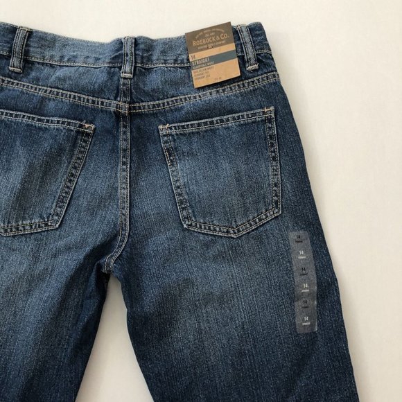 Roebuck & Co. Jeans Boys Straight Leg Denim Pants Size 14 (28x29) 100% Cotton - Picture 11 of 14